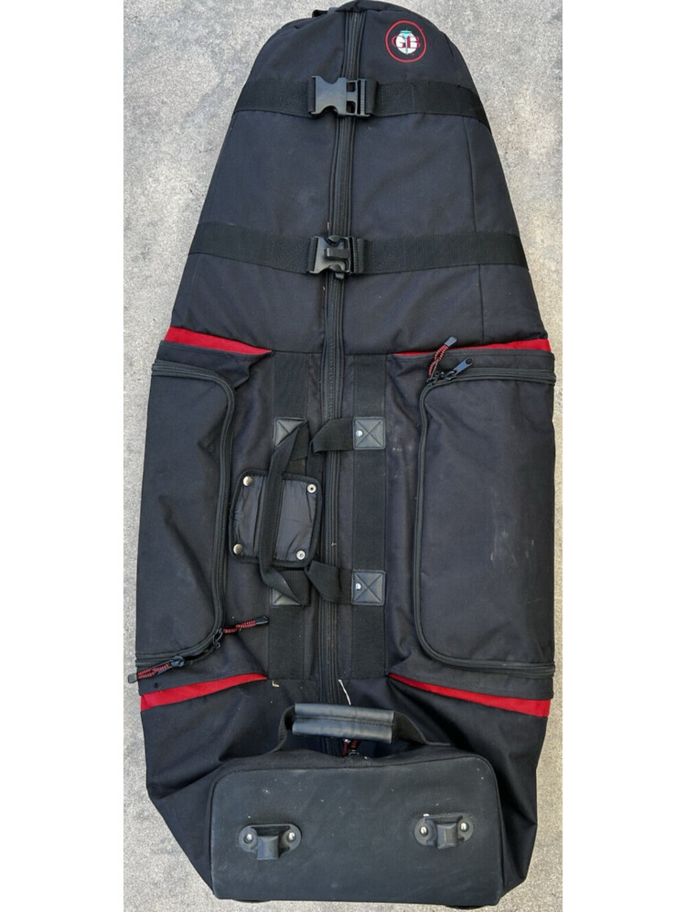 GB Travel Golf Bag Caravan 3.0 Golf Bag Red/Black Aprox 22x50